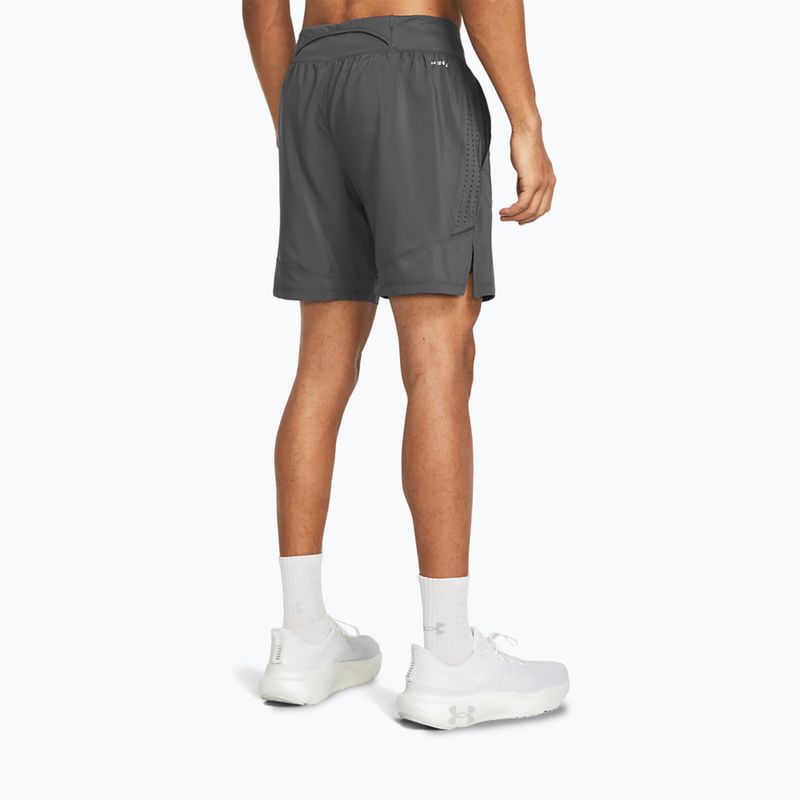 Pánské běžecké šortky Under Armour Launch Elite 2In1 7'' castelrock/castelrock/reflective 3