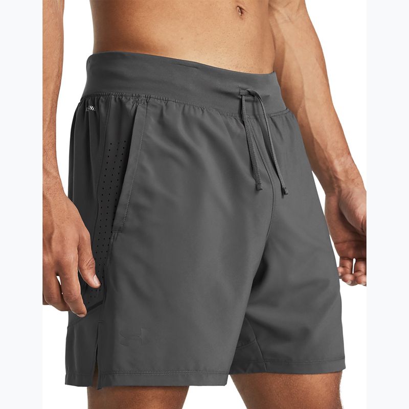 Pánské běžecké šortky Under Armour Launch Elite 2In1 7'' castelrock/castelrock/reflective 4