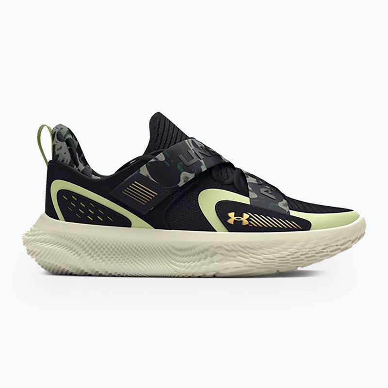 Basketbalové boty Under Armour Flow Futr X 4 Camo black/retro green/metallic gold 8