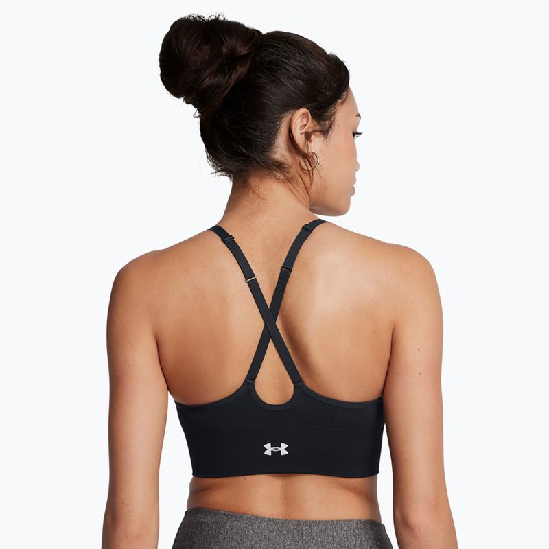 Fitness podprsenka Under Armour Vanish Seamless Low black / white 2