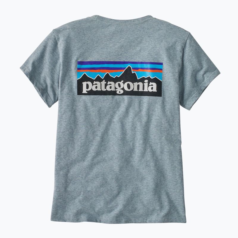 Dámské tričko Patagonia P-6 Logo Responsibili-Tee thermal blue 2