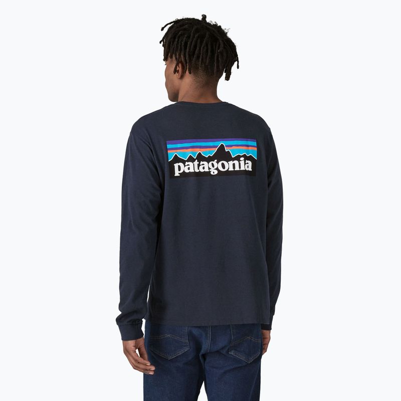 Pánské tričko Patagonia P-6 Logo Responsibili Longsleeve new navy 2