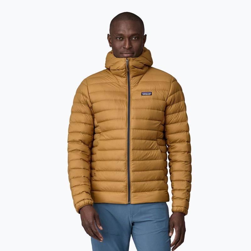 Pánská péřová bunda Patagonia Down Sweater Hoody rapotor brown