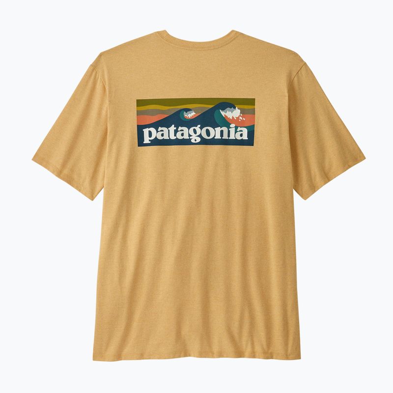 Pánské tričko Patagonia Boardshort Logo Pocket Responsibili beeswax tan 2