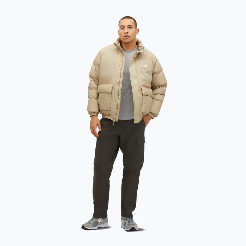 Pánská péřová bunda New Balance NBX Academy Mix Down beige 2
