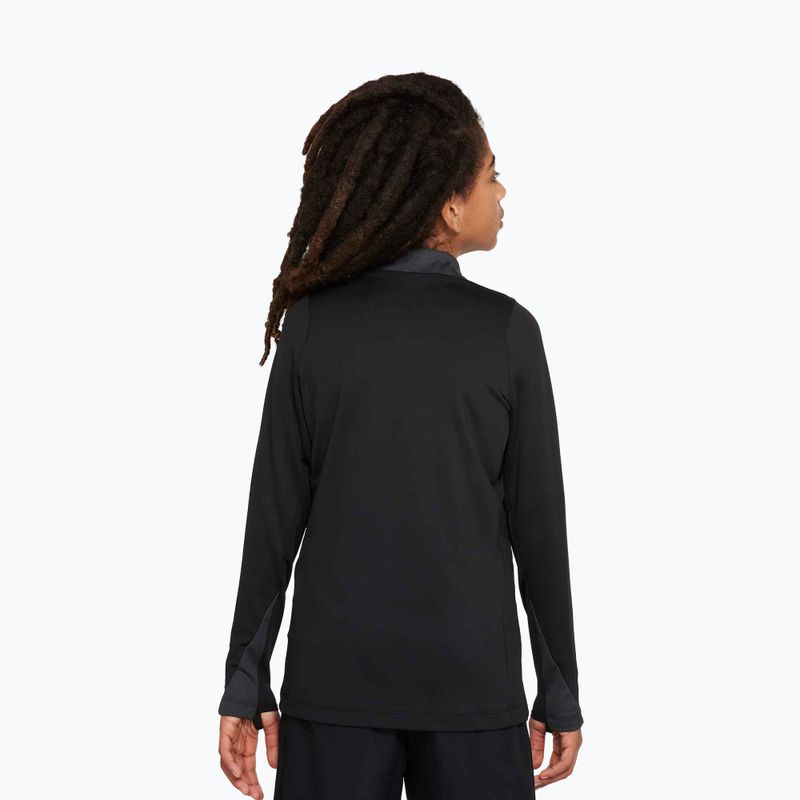 Dětské fotbalové tričko s dlouhým rukávem Nike Dri-FIT Strike Jr black/black/anthracite/white 3