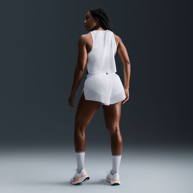 Dámské běžecké šortky Nike AeroSwift Dri-Fit ADV Mid-Rise 3" white/black 3
