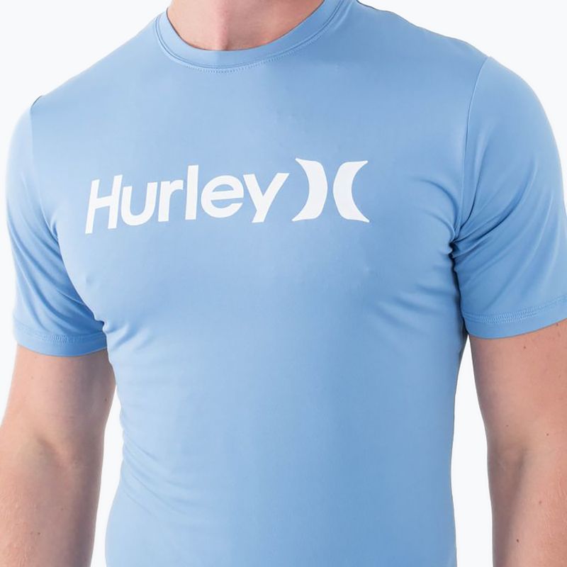 Pánské tričko Hurley O&O Quickdry Rashguard aquifer 5