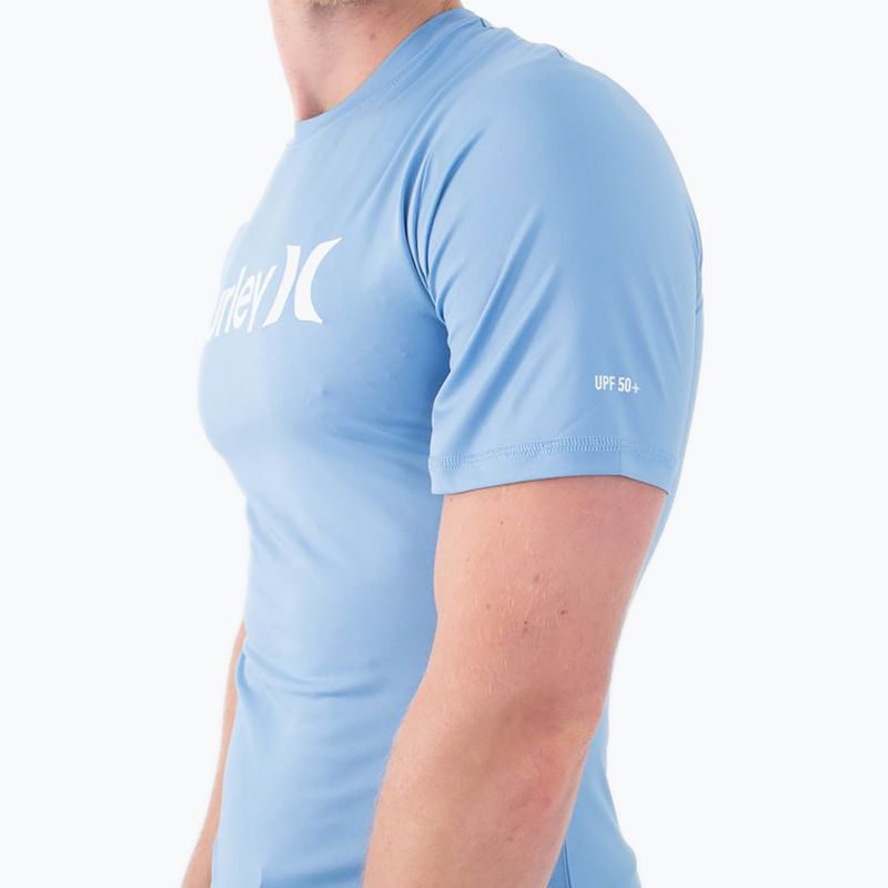 Pánské tričko Hurley O&O Quickdry Rashguard aquifer 6