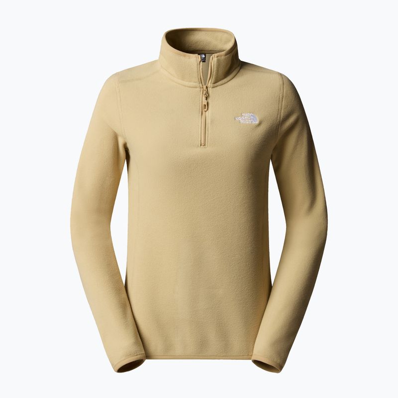 Dámská mikina The North Face 100 Glacier 1/4 Zip khaki stone
