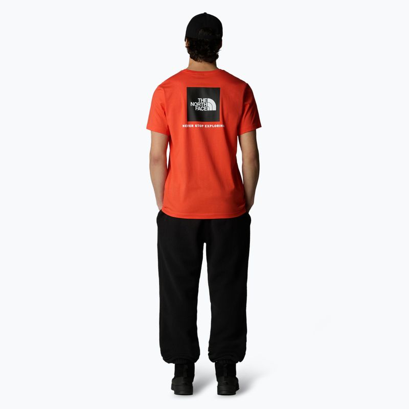 Pánské tričko The North Face Box Nse crimson orange/black 2