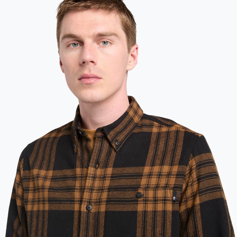Pánská košile Timberland Solucell Plaid Shirt umber yd 4