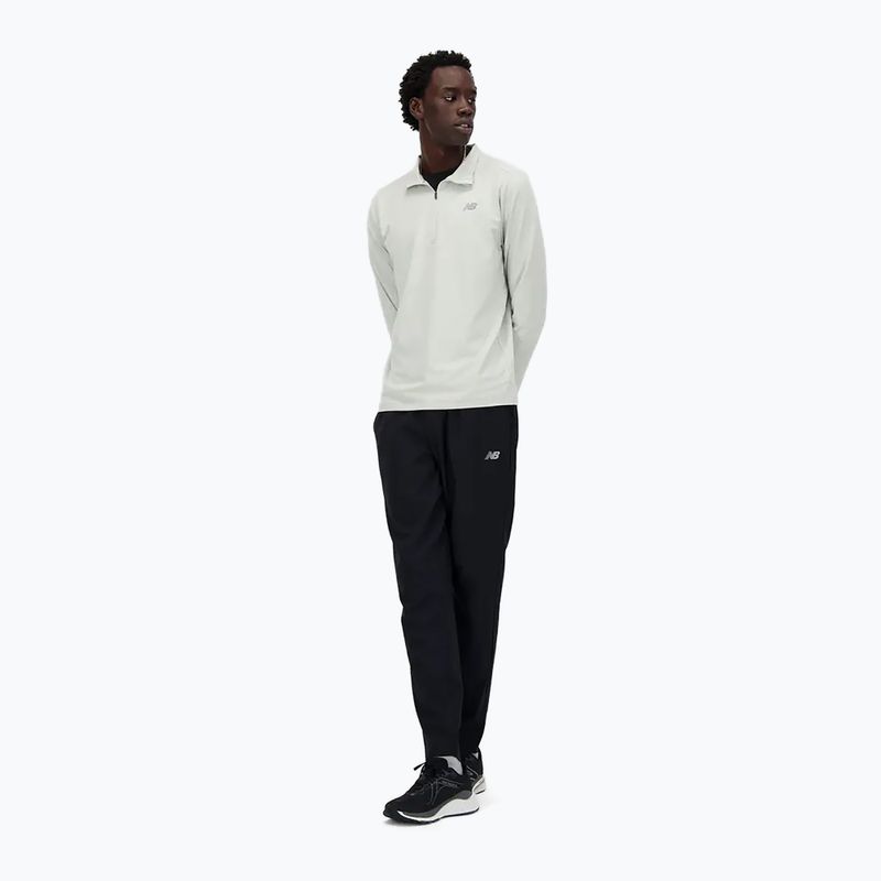 Pánská běžecká mikina New Balance Space Dye 1/4 Zip grey 2