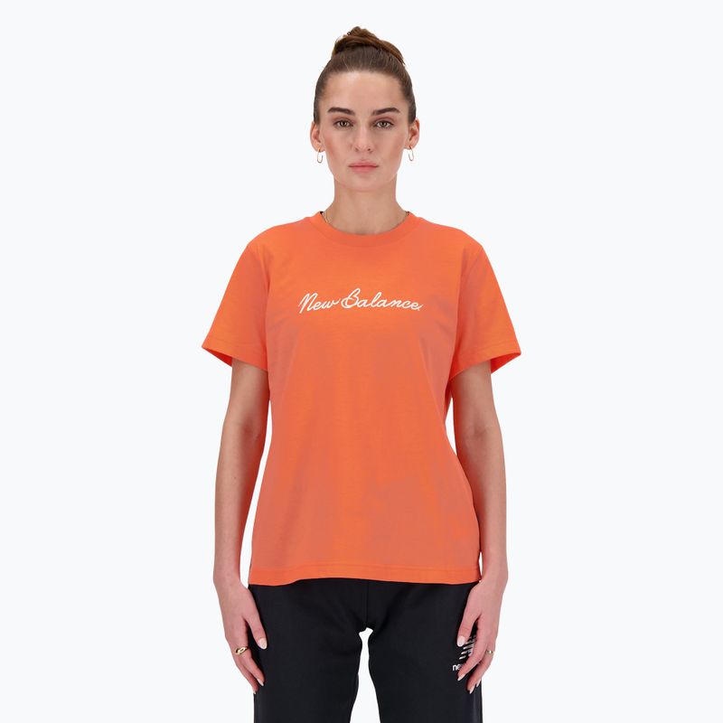 Dámské tričko New Balance Script Tee gulfred