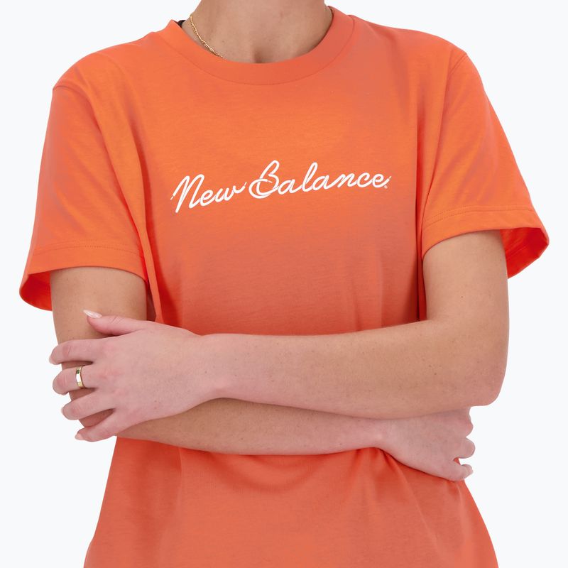 Dámské tričko New Balance Script Tee gulfred 4