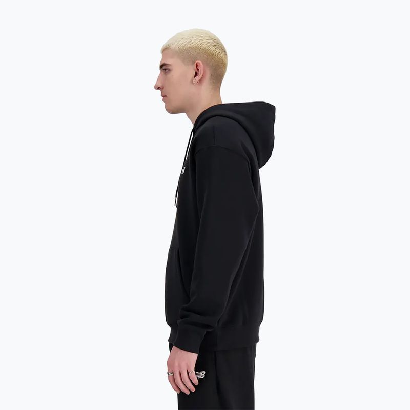 Pánská mikina New Balance Small Logo French Terry Hoodie black 2