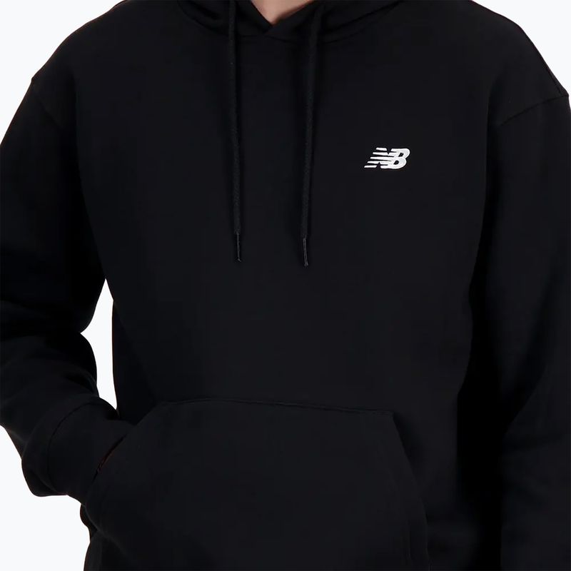 Pánská mikina New Balance Small Logo French Terry Hoodie black 4