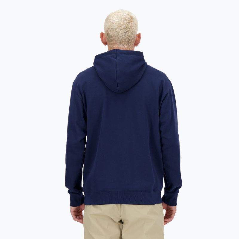 Pánská mikina New Balance Small Logo French Terry Hoodie nb navy 3