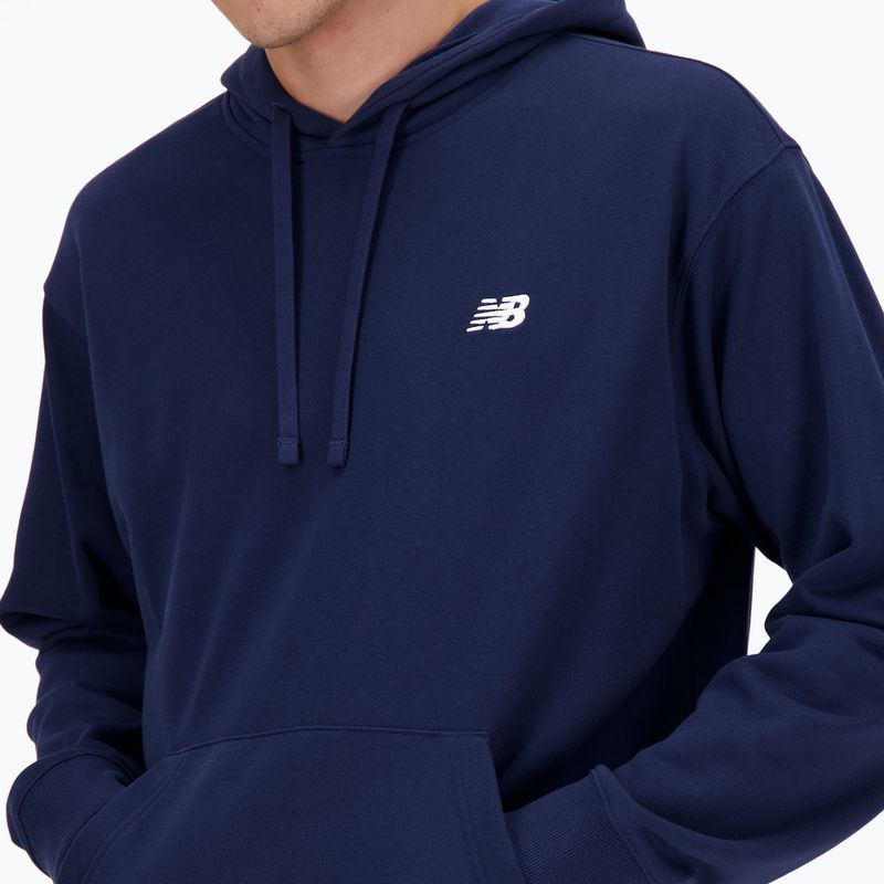 Pánská mikina New Balance Small Logo French Terry Hoodie nb navy 4
