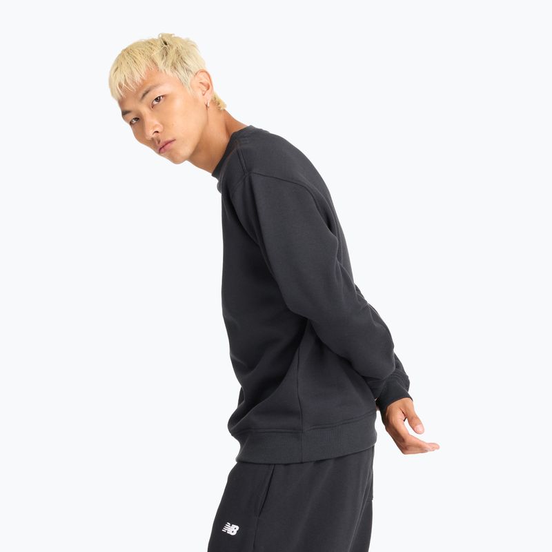 Pánská mikina New Balance Sport Core Brushed Crew black/white 3