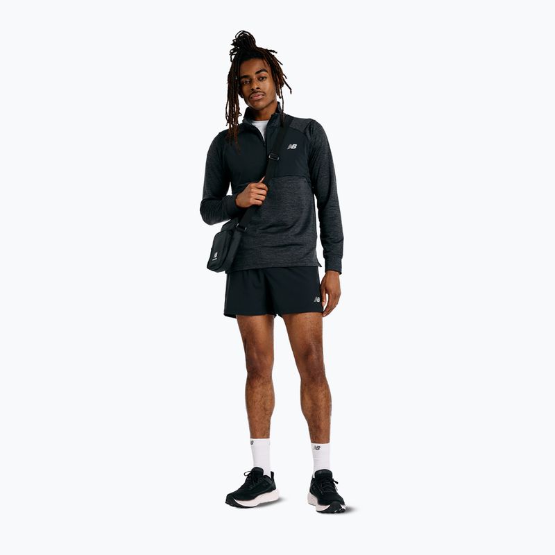 Pánské běžecké tričko Longsleeve  New Balance Athletics Heat Grid 1/2 Zip black 2