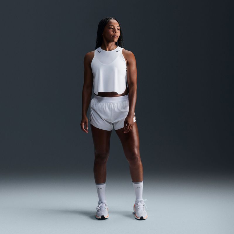 Dámské běžecké tričko Nike AeroSwift Dri-Fit ADV Cropped Tank Top off white/black 6