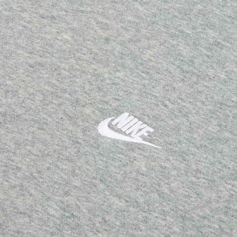 Pánská mikina Nike Club French Terry Crew dark grey heather/white 8