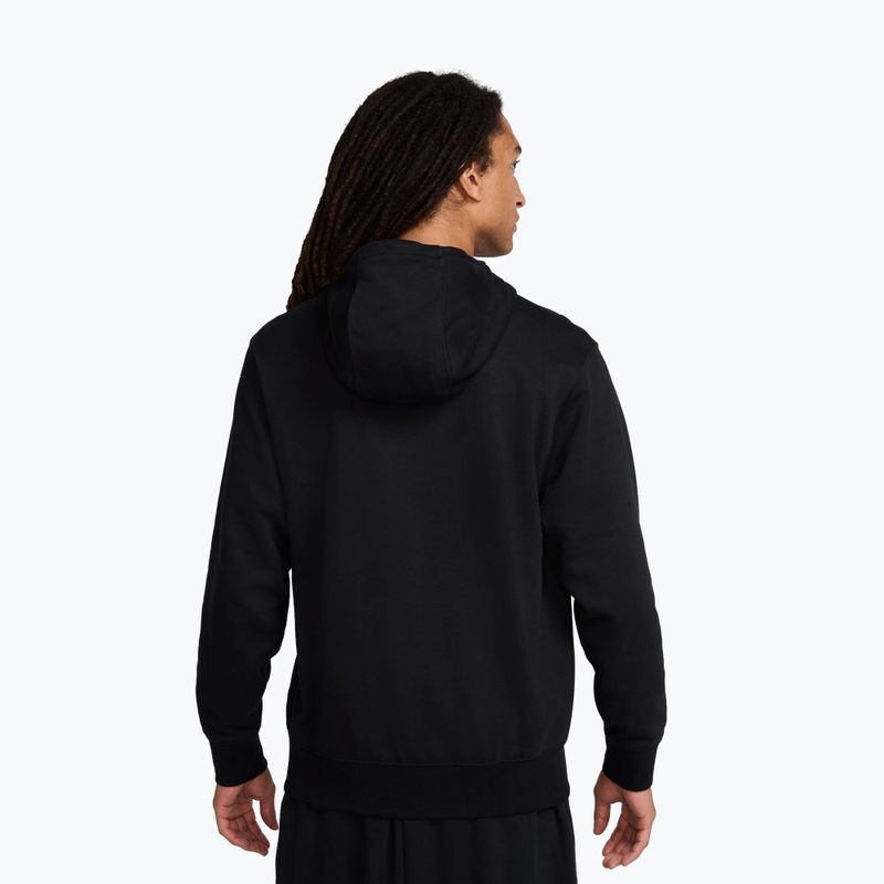 Pánská mikina Nike Club French Terry Pullover Hoodie black/black/white 3