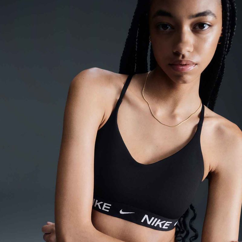 Tréninková podprsenka Nike Dri-Fit Indy Light Support black/black/white 4