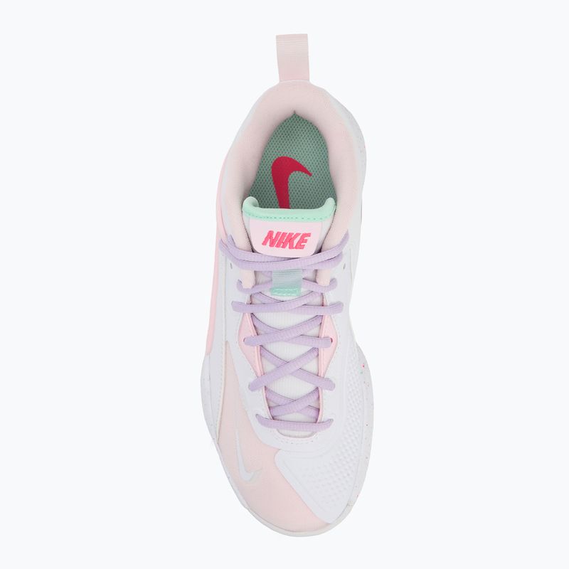 Tenisky na volejbal Nike React Hyperset 2 SE bílá/hyper růžová/mintová pěna/fialová mlha/růžová pěna 5