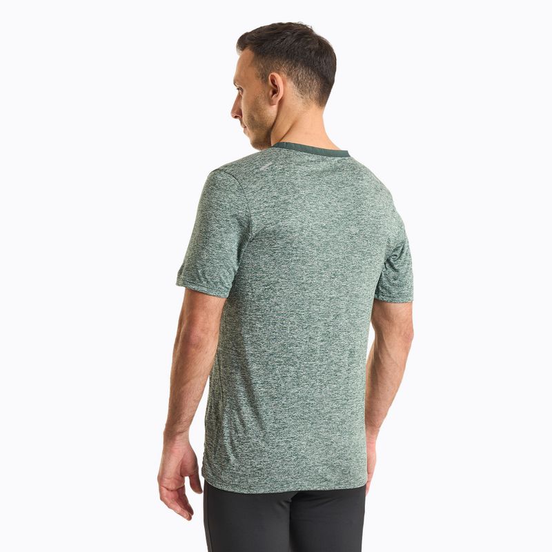 Pánské běžecké tričko Nike Dri-Fit Rise 365 vintage green/heather 2