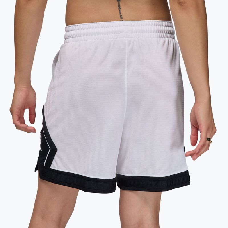 Dámské basketbalové šortky Jordan Sport Diamond 4" white/black/black/white 4