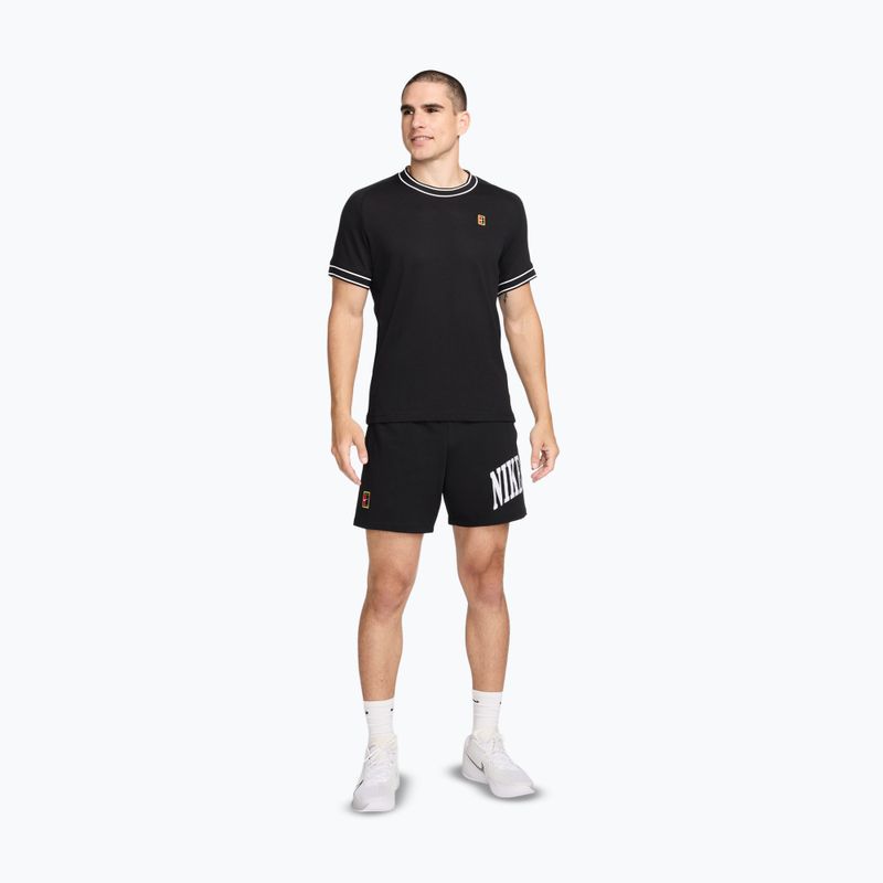 Pánské tenisové tričko Nike Court Heritage black/white 2