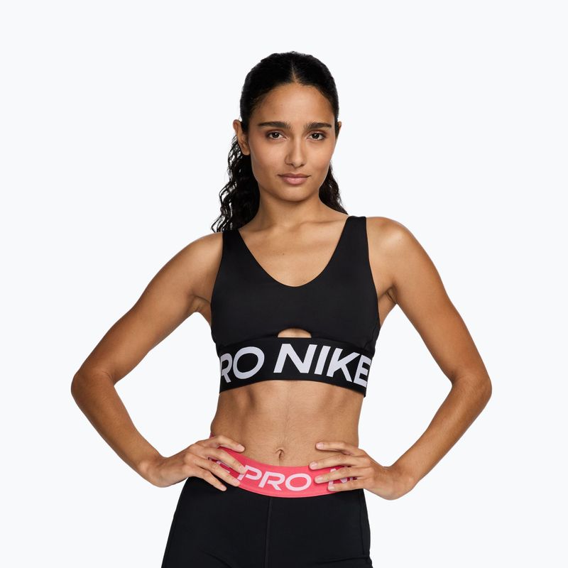 Tréninková podprsenka Nike Pro Indy Plunge black/white/white