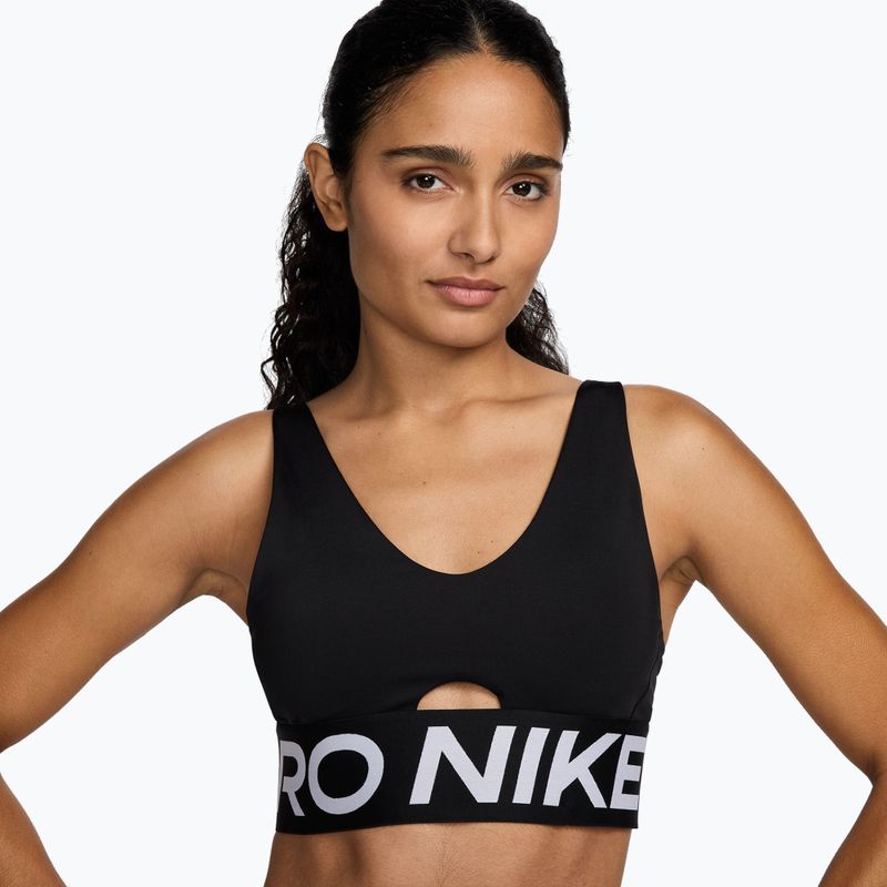 Tréninková podprsenka Nike Pro Indy Plunge black/white/white 4