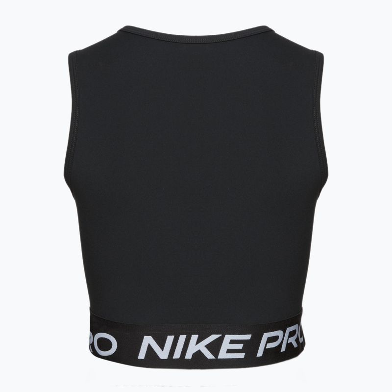 Dámské fitness tílko tank top Nike Pro Dri-Fit black/white 2