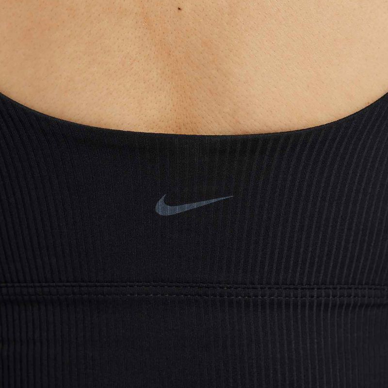 Tréninková podprsenka Nike Zenvy Rib Light Support Longline black/black 7