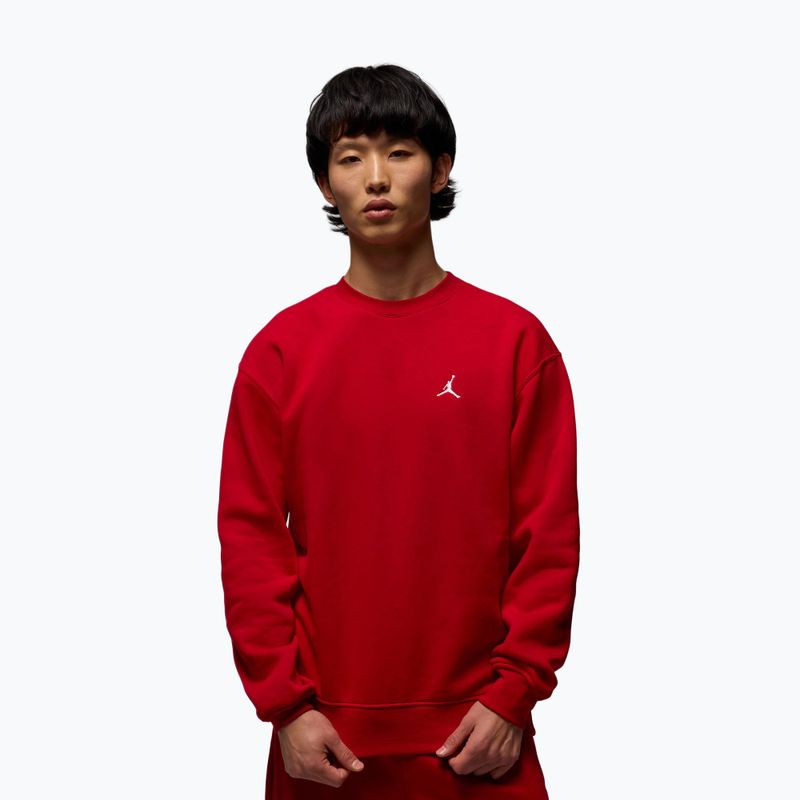 Pánská mikina Jordan Brooklyn Fleece Crew gym red/white