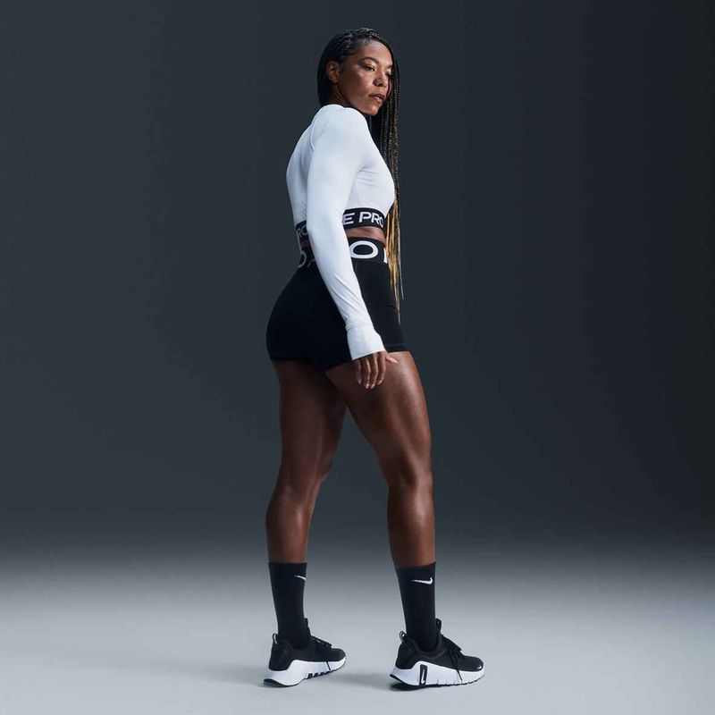 Dámské šortky Nike Pro Sculpt High Waisted 3" Biker black/white 11