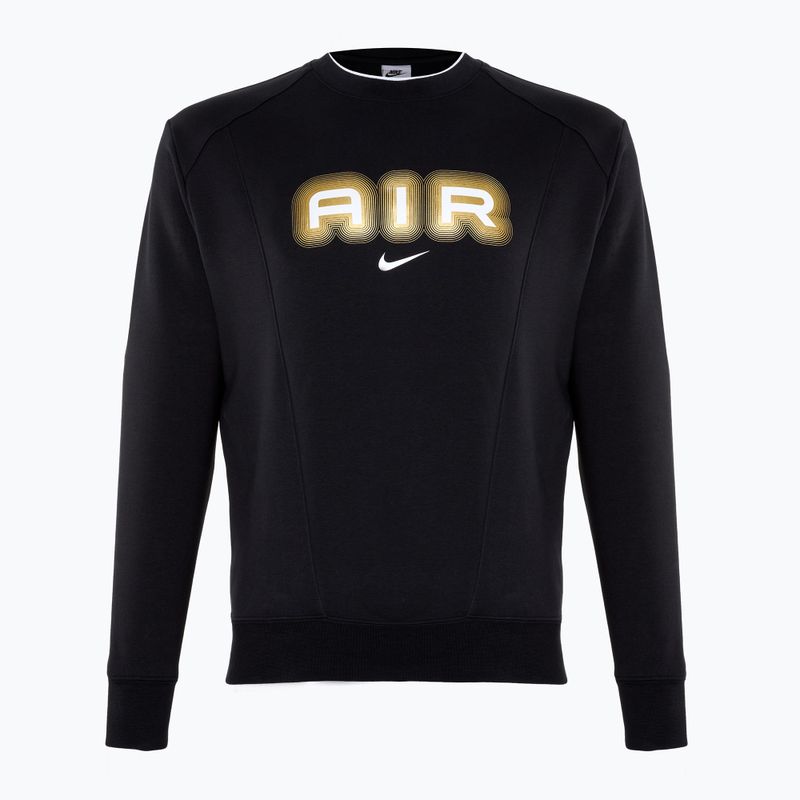 Pánská mikina Nike Sportstwear Air Crew-Neck black/metallic gold