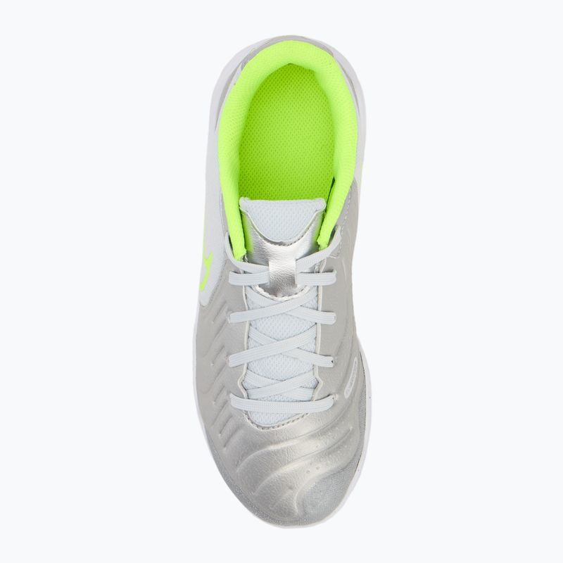Dětské kopačky Nike Tiempo Legend 10 Academy IC metallic silver/black/volt 5
