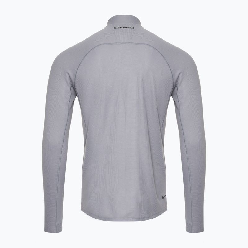 Pánská běžecká mikina Nike Trail Dri-Fit 1/2 Zip cement grey/black 2