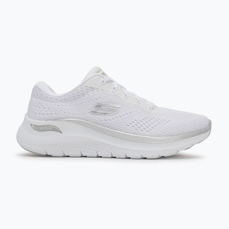 Dámské boty SKECHERS Arch Fit 2.0 Glow The Distance white/silver 2