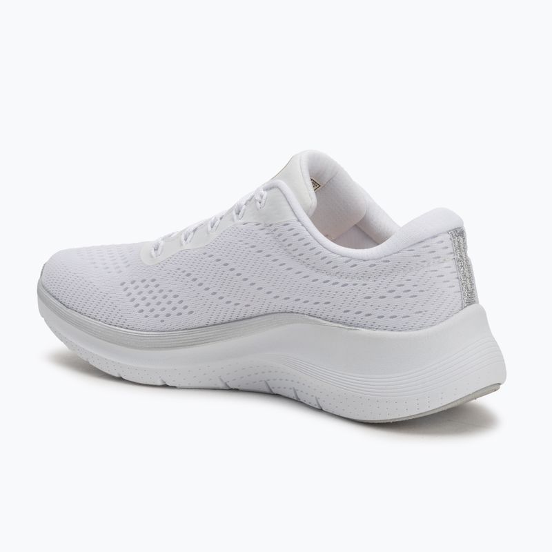 Dámské boty SKECHERS Arch Fit 2.0 Glow The Distance white/silver 3