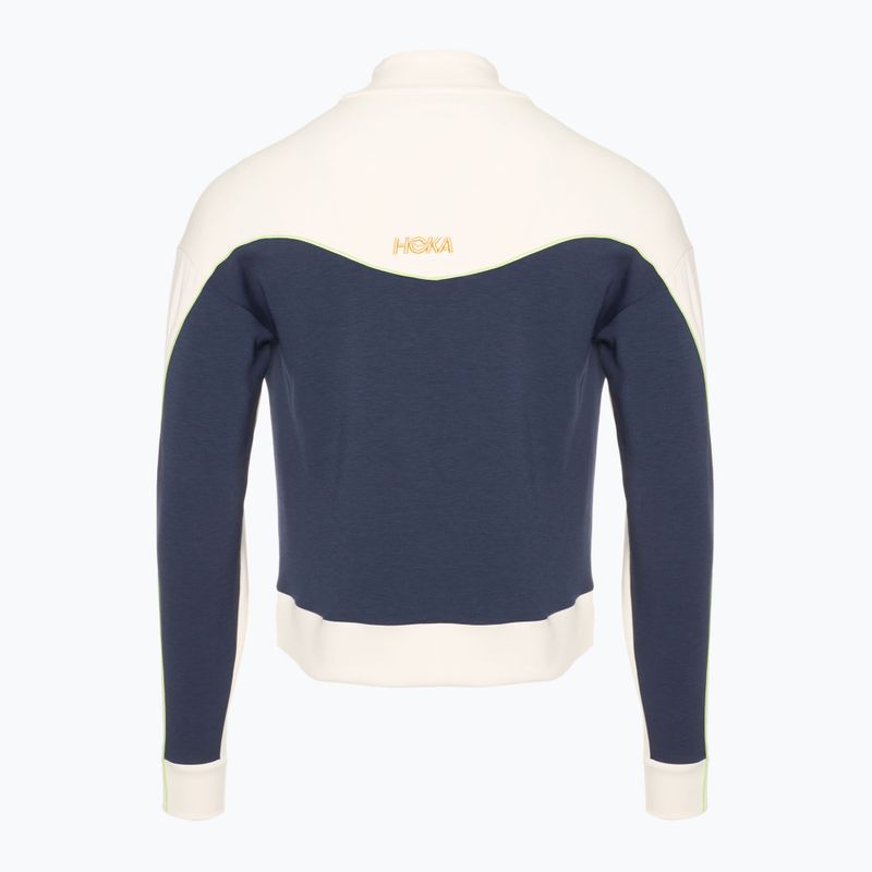 Pánská běžecká bunda HOKA Kaitoro Knit alabaster/versity navy 7