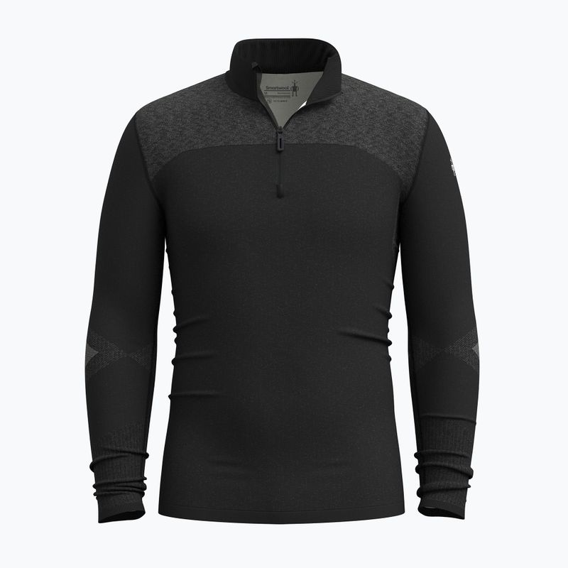 Pánská termo mikina Smartwool Intraknit Thermal Merino Base Layer 1/4 Zip black/white 5