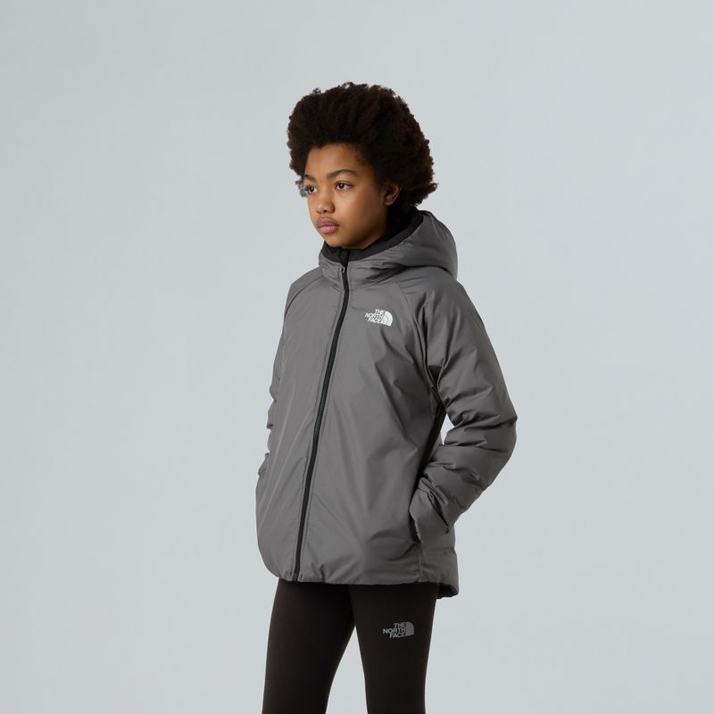 Dětská péřová bunda The North Face Reversible Perrito Hooded black/smoked pearl 5