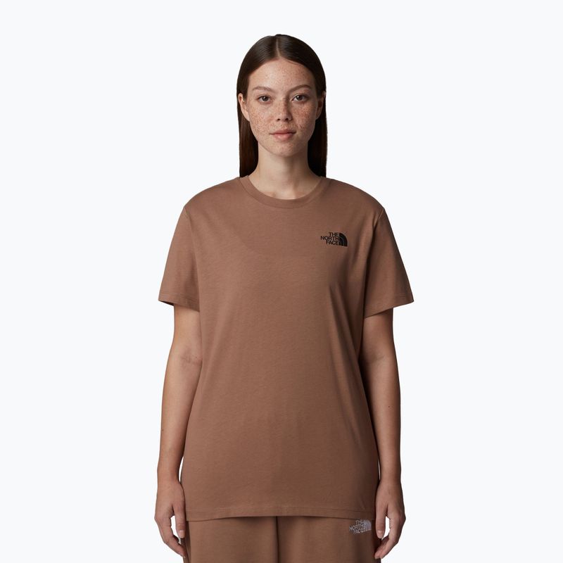 Dámské tričko The North Face Box Nse Relaxed Tee latte/tnf white