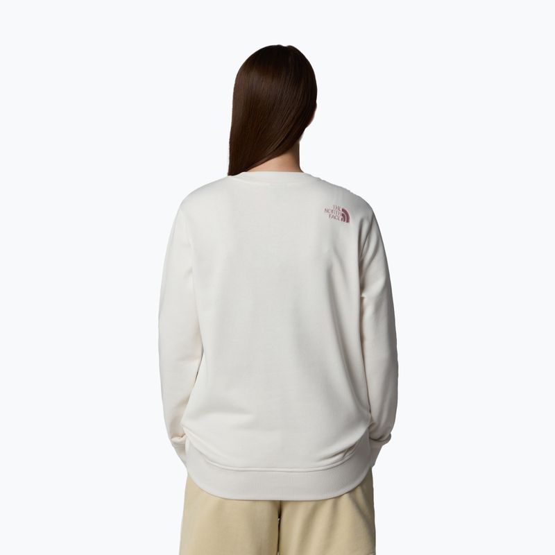 Dámská mikina The North Face Drew Peak Light Crew white dune/metal pink 3