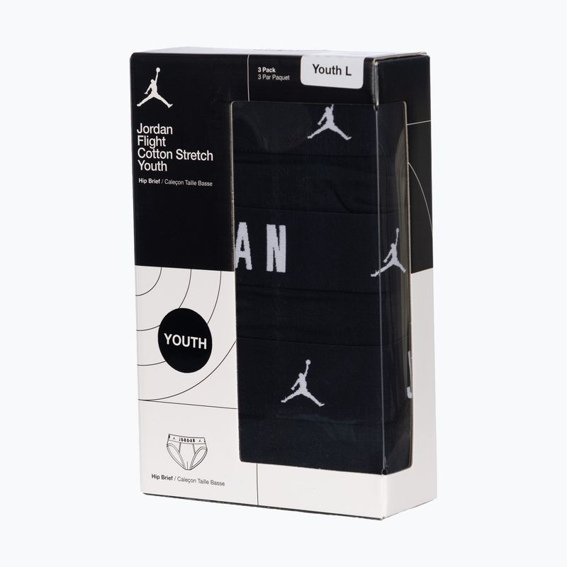Bokserki dziecięce Nike Jordan JHB Briefs 3 pary black 7